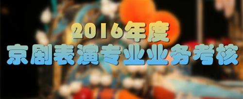 免费观看大鸡巴日嫩逼国家京剧院2016年度京剧表演专业业务考...